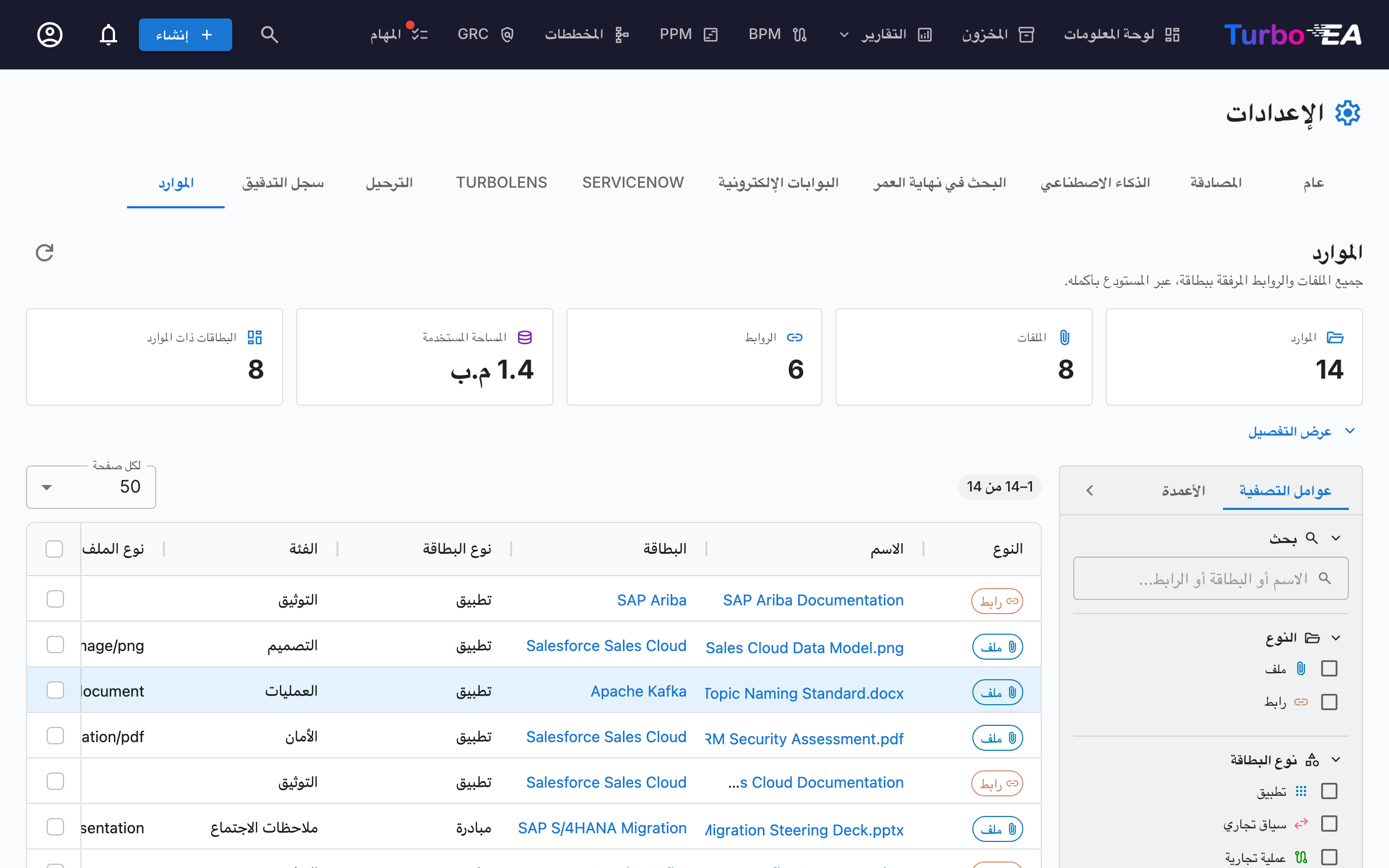 الموارد