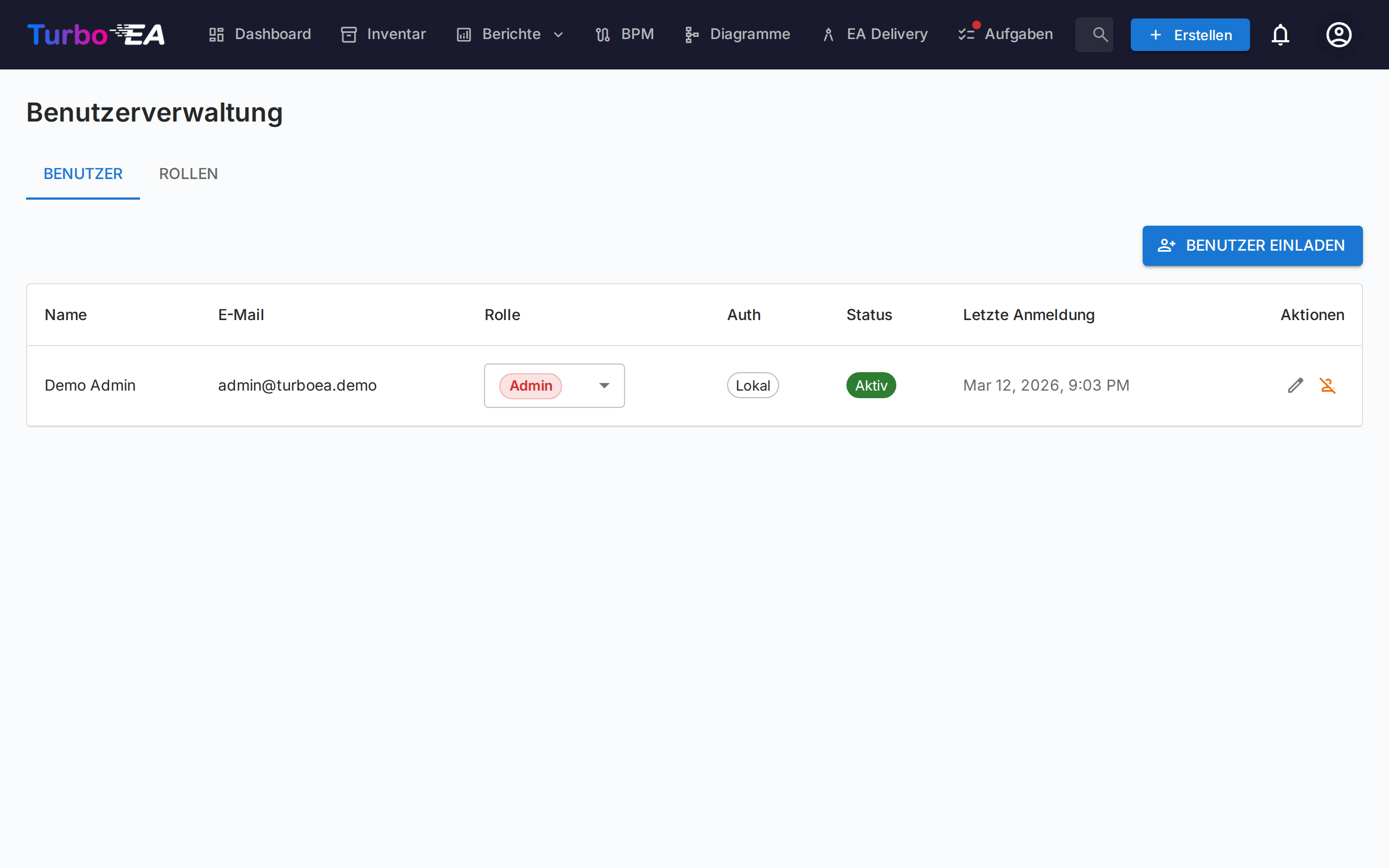 Benutzer- und Rollenverwaltung