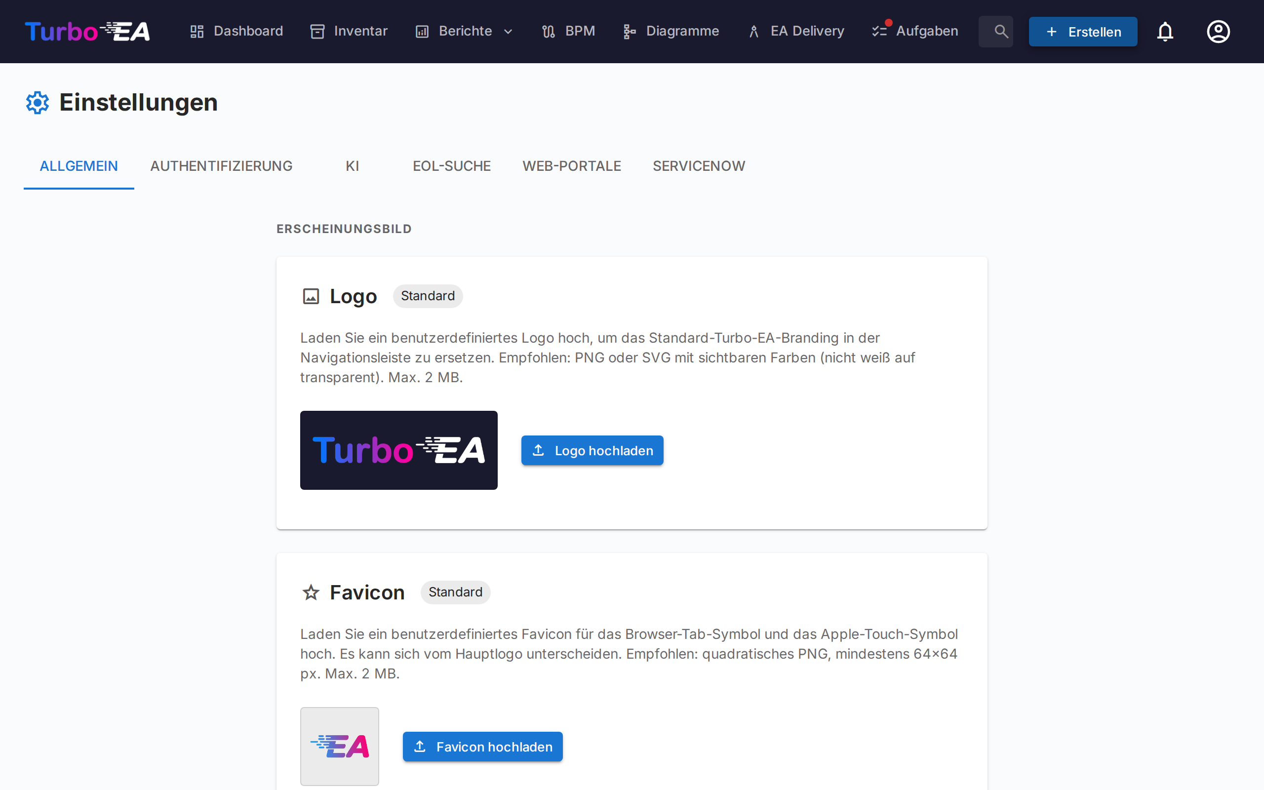 Allgemeine Einstellungen