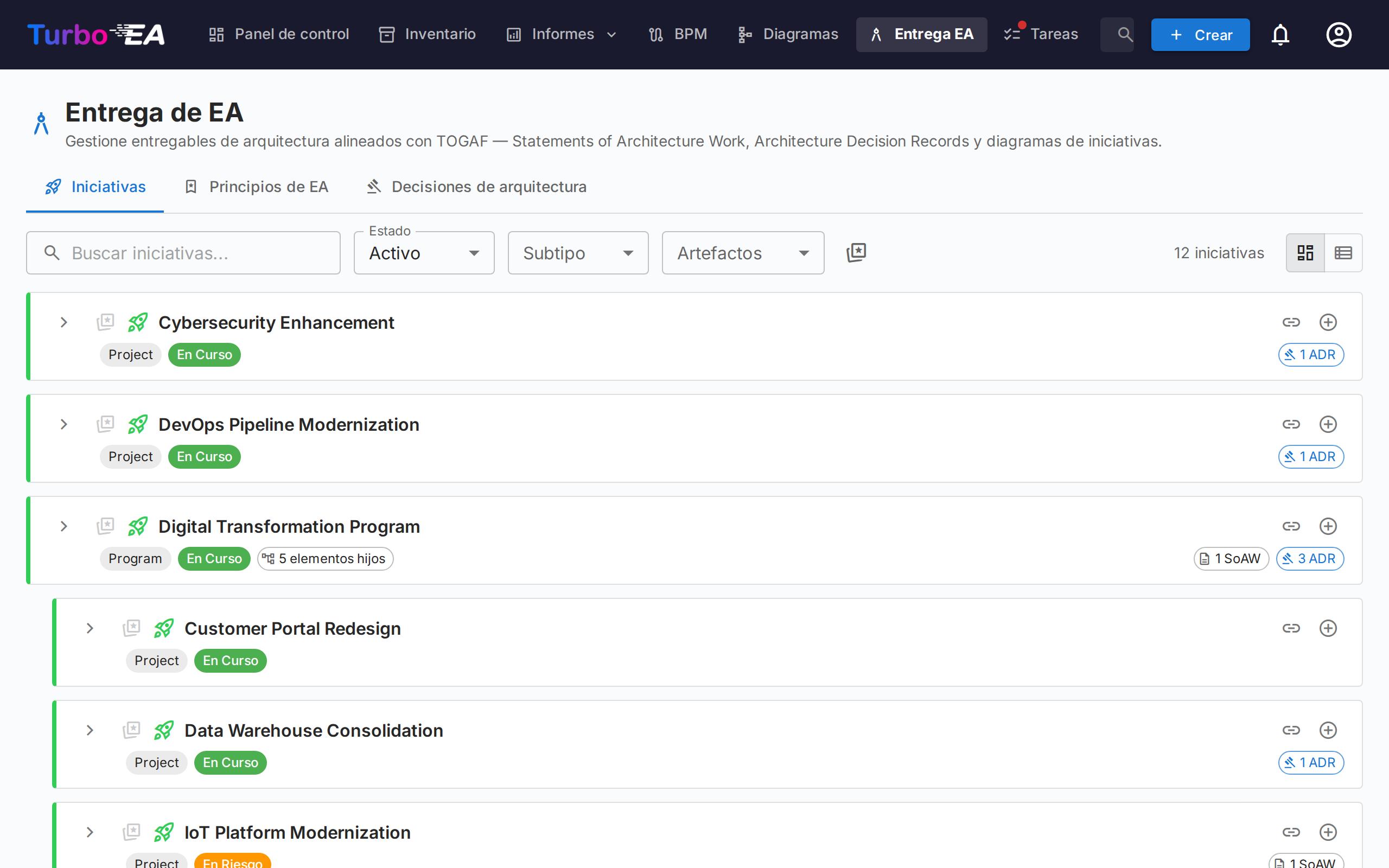 Gestión de Entrega EA
