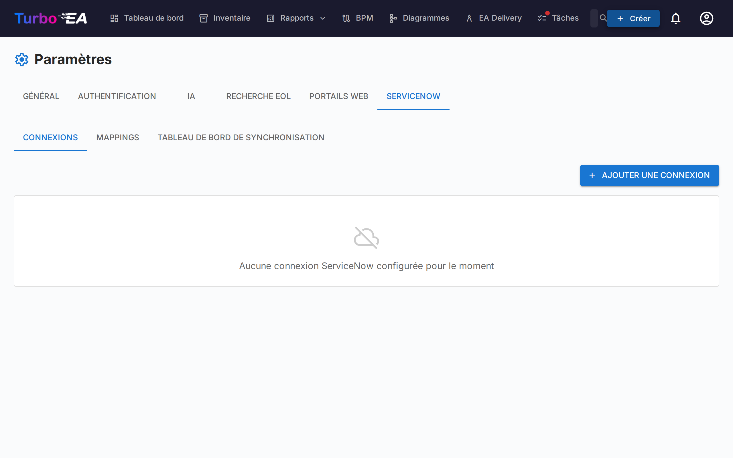 Intégration ServiceNow
