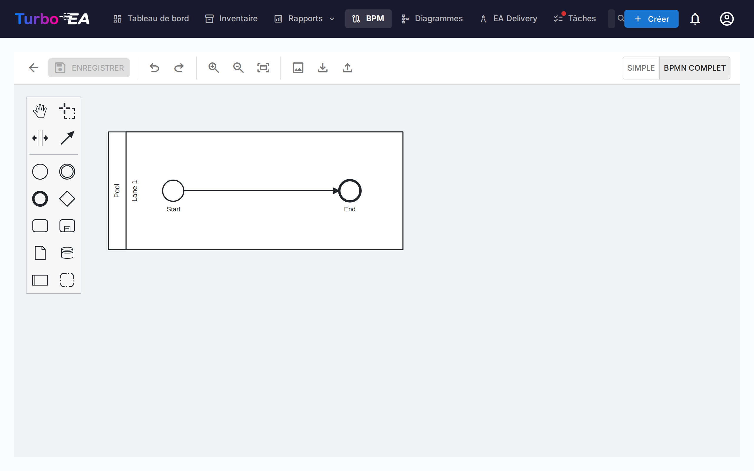 Éditeur de flux de processus BPM