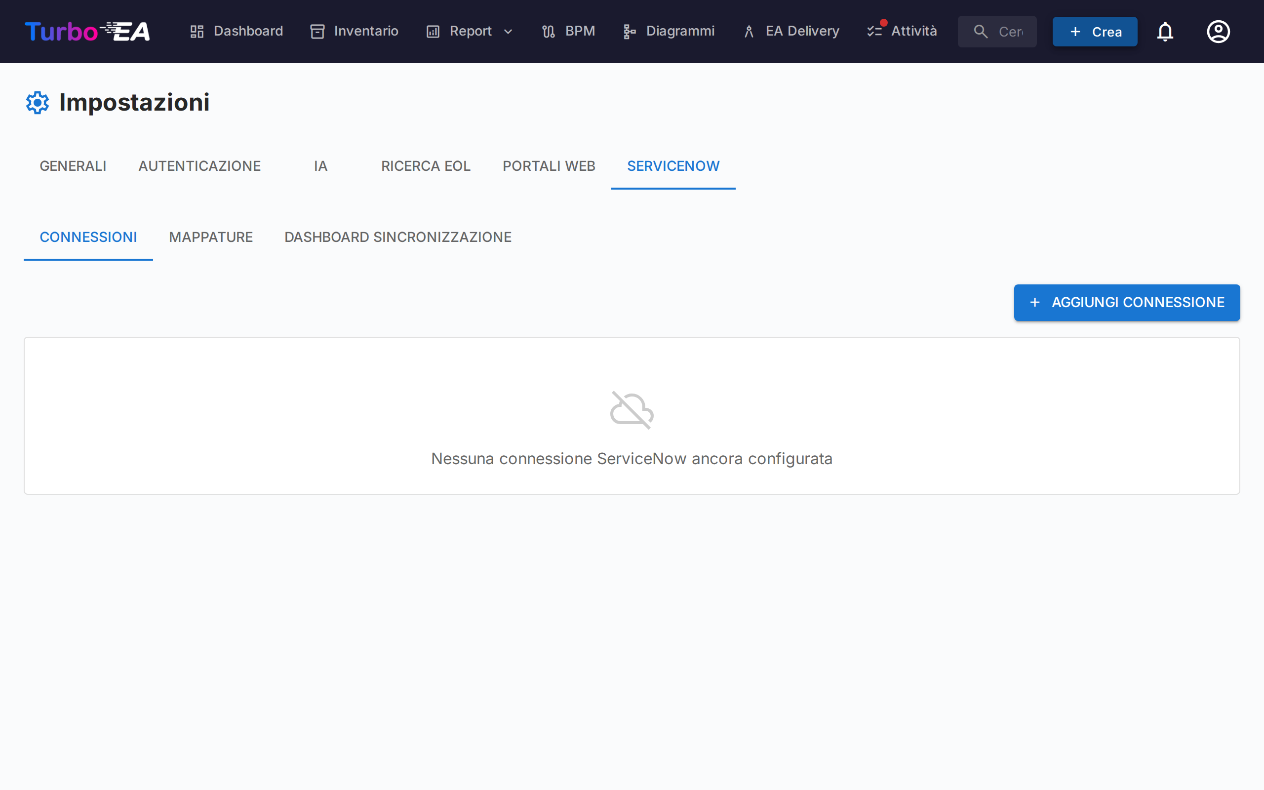 Integrazione ServiceNow