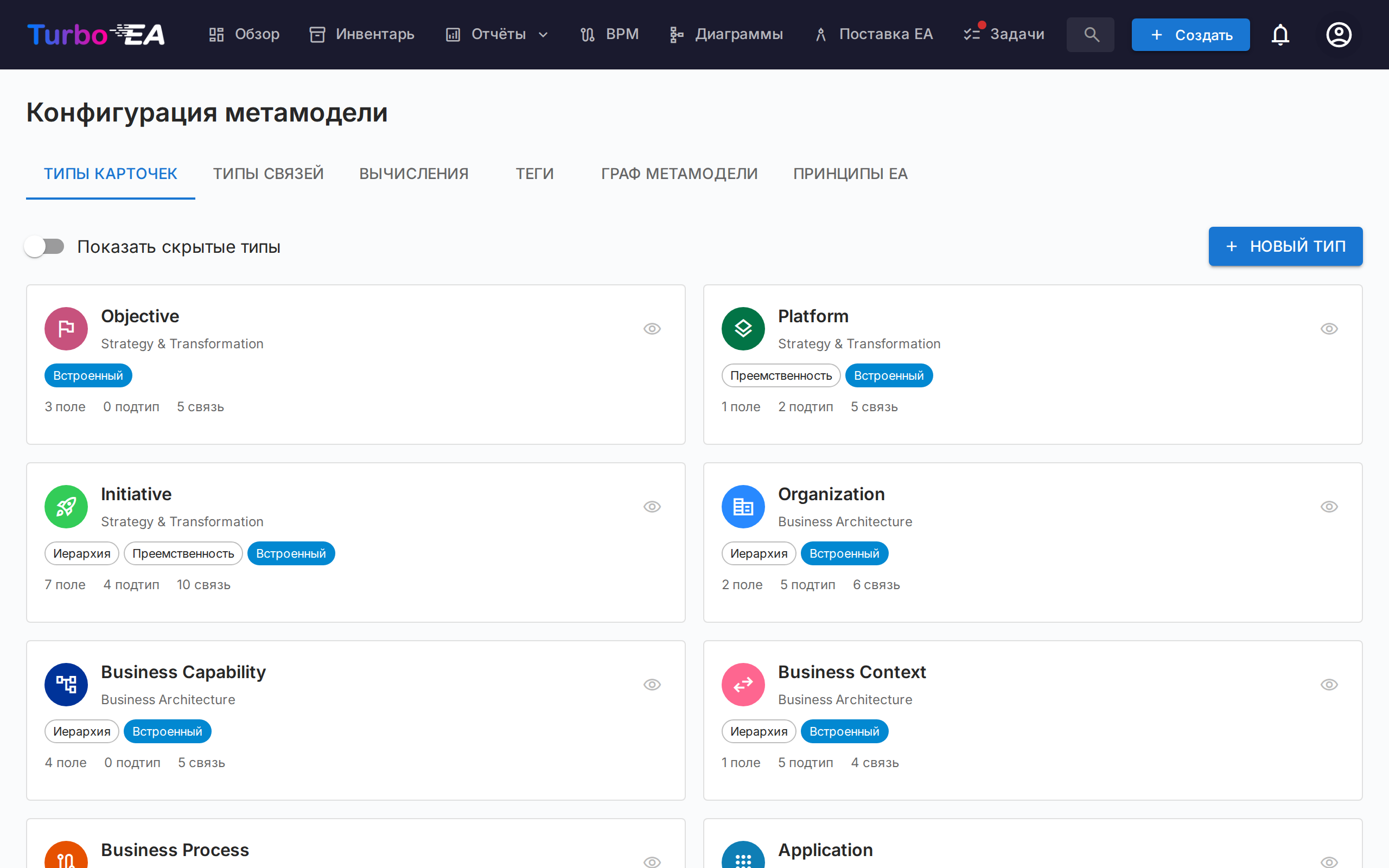 Настройка метамодели